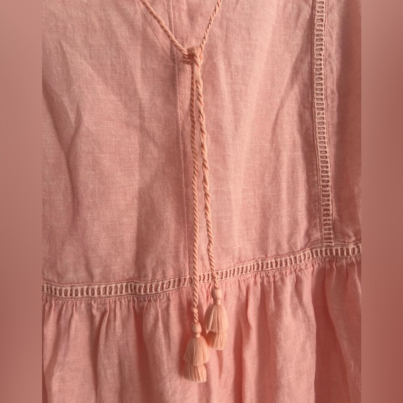 Lane Bryant Blush Peasant Blouse Linen Lightweight‎ - Picture 4 of 7